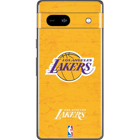 NBA Los Angeles Lakers Distressed Google Pixel 7a Skin
